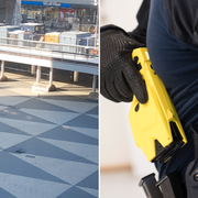 Händelsen skedde på Sergels torg i Stockholm