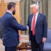 Syriens ledare Ahmad al-Sharaa, och Donald Trump i maj. 
