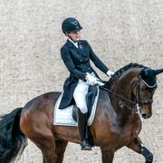 Sandra Dahlin på hästen Ichi under Gothenburg Horse Show i Scandinavium förra året.