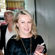 Joanna Rubinstein och prinsessan Madeleine, 2019. 