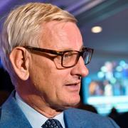 Carl Bildt på Moderaternas valvaka tidigare i år.