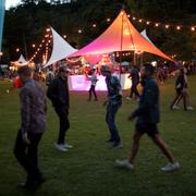 Bild från Slottsskogen i Göteborg vid musikfestivalen Way out West 2016. 