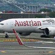 Ett Austrian Airlines-plan i USA.