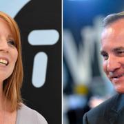 Annie Lööf och Stefan Löfven.