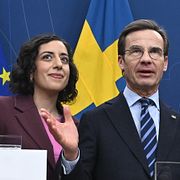 Tidöledarna höll pressträff på fredagen.