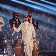 Bad Bunny uppträder på Strawberry Arena på fredagen, den första av två konserter i Stockholm.