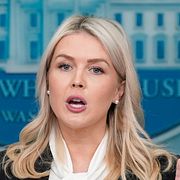 Vita husets presschef Karoline Leavitt. Bilden togs i veckan.