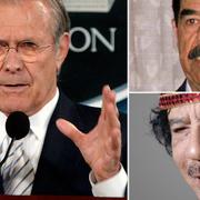 Donald Rumsfeld, Saddam Hussein, Muammar Gadaffi