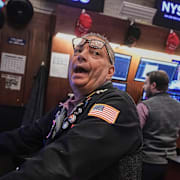 Arkivbild från Wall Street. 