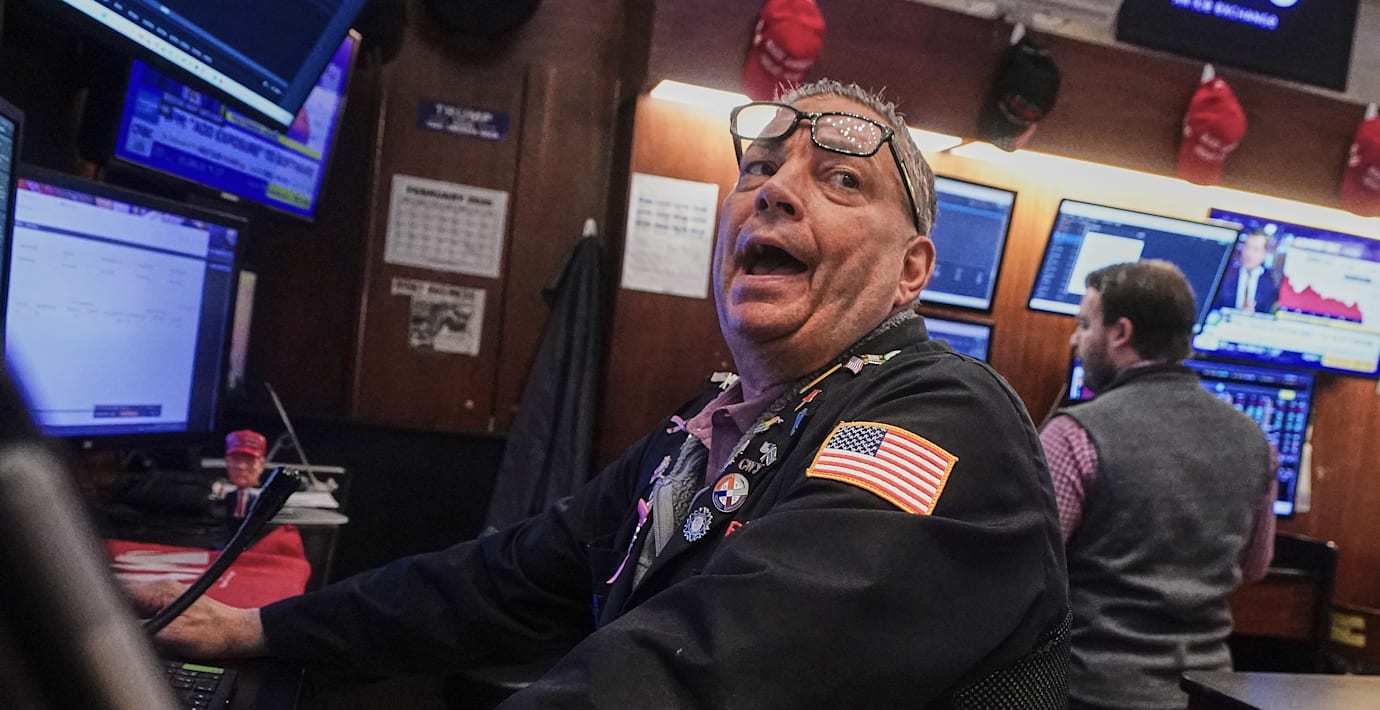 Arkivbild från Wall Street. 