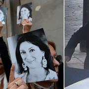 Bilder på Daphne Caruana Galizia/Yorgen Fenech.