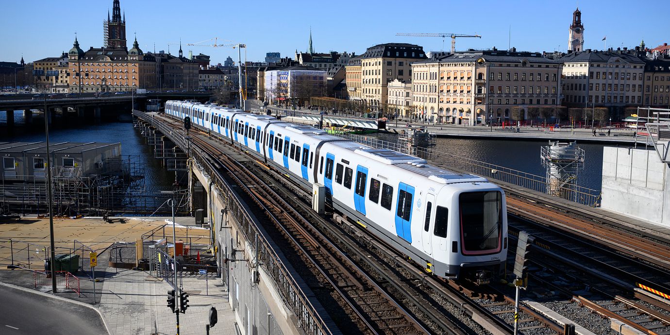 Arkivbild: Tunnelbanebron vid Slussen.