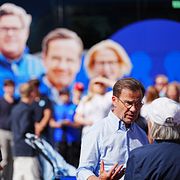 Moderaternas partiledare statsminister Ulf Kristersson (M) i Uppsala.