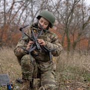 Ukrainsk drönarpilot. Arkivbild.