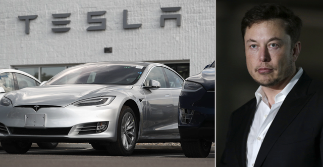 Tesla, med vd Elon Musk. TT