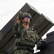 En taiwanesisk soldat.