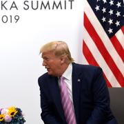 Donald Trump och Vladimir Putin möttes i Japan 2019.