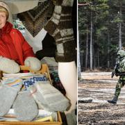 Arkivbild på Gunvor Lundin vid Jokkmoks julmarknad 2008/Försvarsmakten.