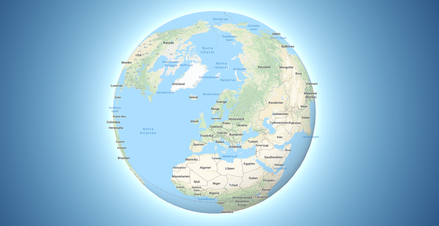 Jorden är nu rund även i Google Maps