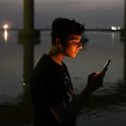 En ung kille i Prayagraj.