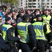 Polisen vid SvP:s demonstration