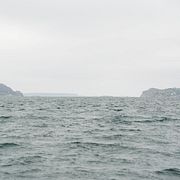 Arkivbild från 29 juli: Sökandet pågår utanför Rörtången.