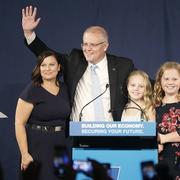 Australiens premiärminister Scott Morrison vann lördagens val.