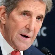 John F. Kerry talar under World Economic Forum i Davos 2022.