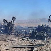 Vrakdelar på en av de bilder som släppts av Sephanews, det iranska revolutionsgardets hemsida. Bilderna har inte verifierats av oberoende källor.