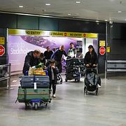 Ankomsthallen på Arlanda.