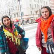 Arkivbild: Julia Stanescu 45 och Fraga Stanescu 29, har rest från Rumänien för att tigga i Sverige.