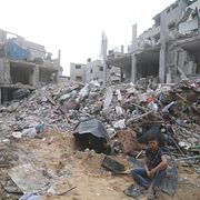 Förstörelse i Gaza. Hatem Ali / AP