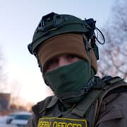 En gränspolis i Minnesota. 