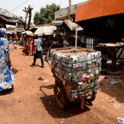 En gata i Malis huvudstad Bamako.