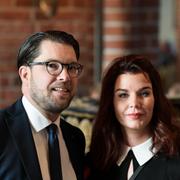 Jimmie Åkesson och Louise Erixon 2018. 