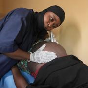 Mödravårdsklinik i Nigeria.