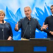 Liberalernas Karin Karlsbro, partiledare Jan Björklund (L), och Said Abdu.