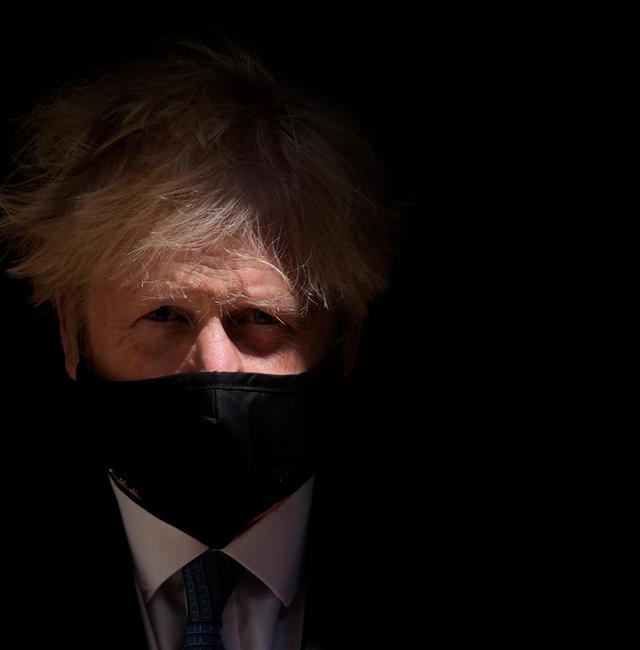 British Prime Minister Boris Johnson leaves 10 Downing Street to attend the weekly Prime Minister's Questions at the Houses of Parliament, in London, Wednesday, June 23, 2021. Matt Dunham / AP