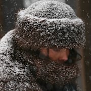 En kraftig snöstorm drog in över USA i januari.