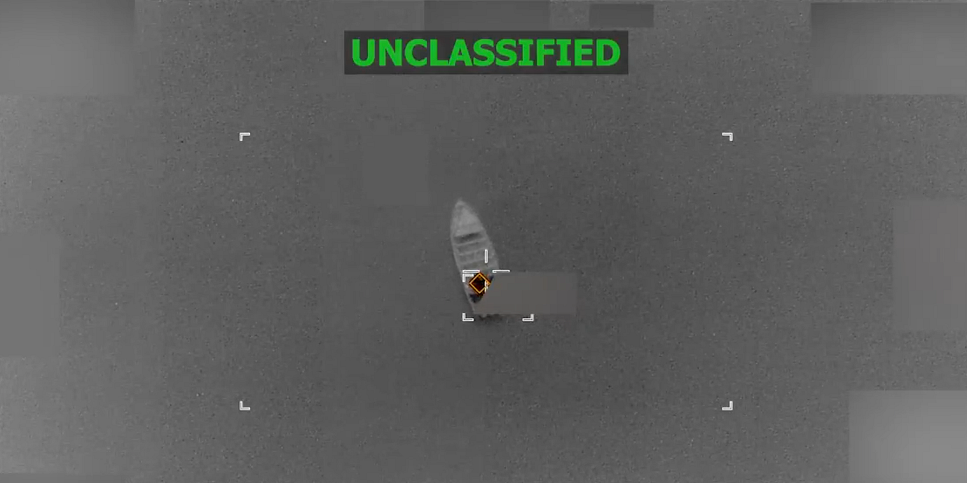 Militärkommandot publicerade en video av attacken på X.
