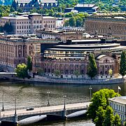 Arkivbild på Riksdagshuset i Stockholm.