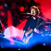 Ed Sheeran  i Idol på TV4 under sitt besök i Sverige den 8 oktober 2021