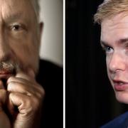 Leif GW Persson och Gustav Fridolin.