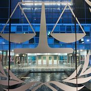 Internationella brottmålsdomstolen ICC:s lokaler i Haag.
