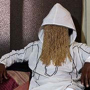 Journalisten Anas Aremeyaw Anas under en intervju med Reuters.