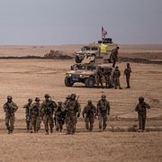 Amerikanska soldater i Syrien, 2021. 