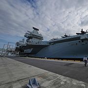 Brittiska hangarfartyget HMS Prince of Wales-.