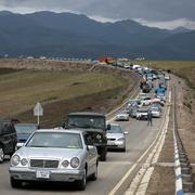 Massflykt från Nagorno-Karabach till Armenien.