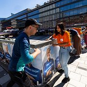 Luf-medlemmar kampanjar inför valet 2022.