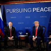 Putin och Trump i Alaska, 2025.